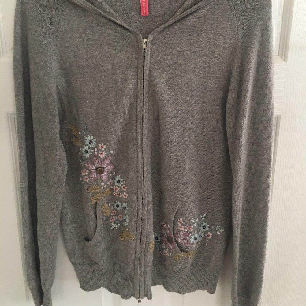Charlotte Tarantola Embroidered Hooded Sweater